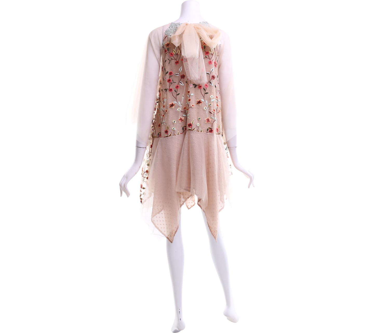 MYVB Mocca Embroidery Tulle Blouse