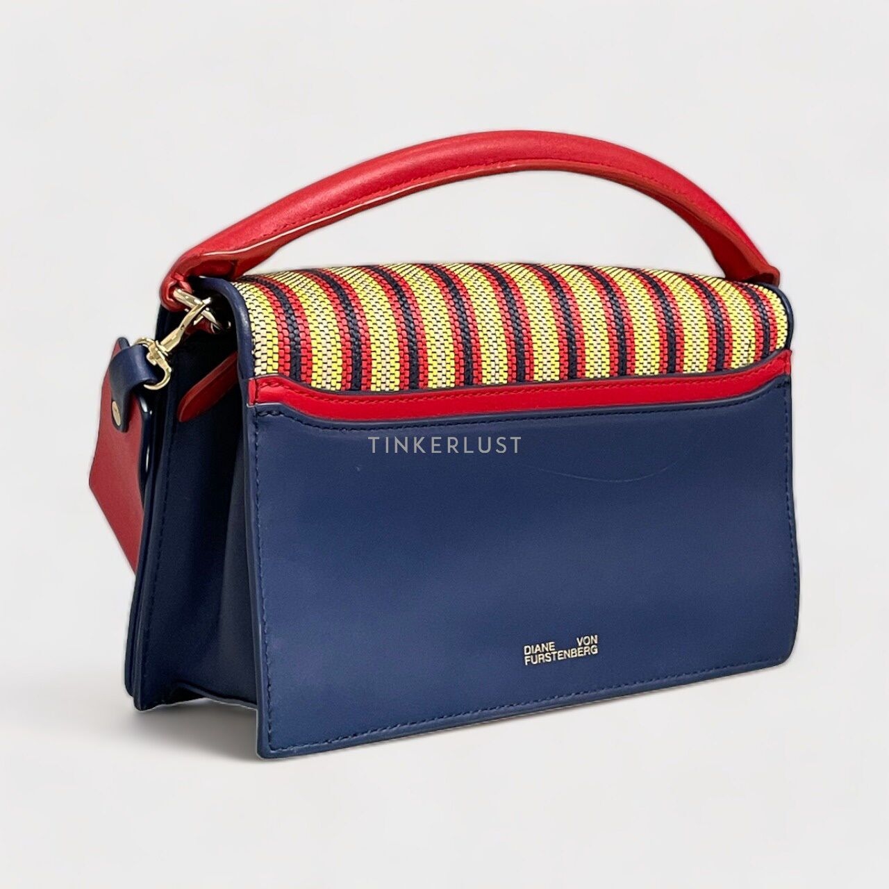 Diane Von Furstenberg Bonne Soiree Multicolor Raffia Handbag