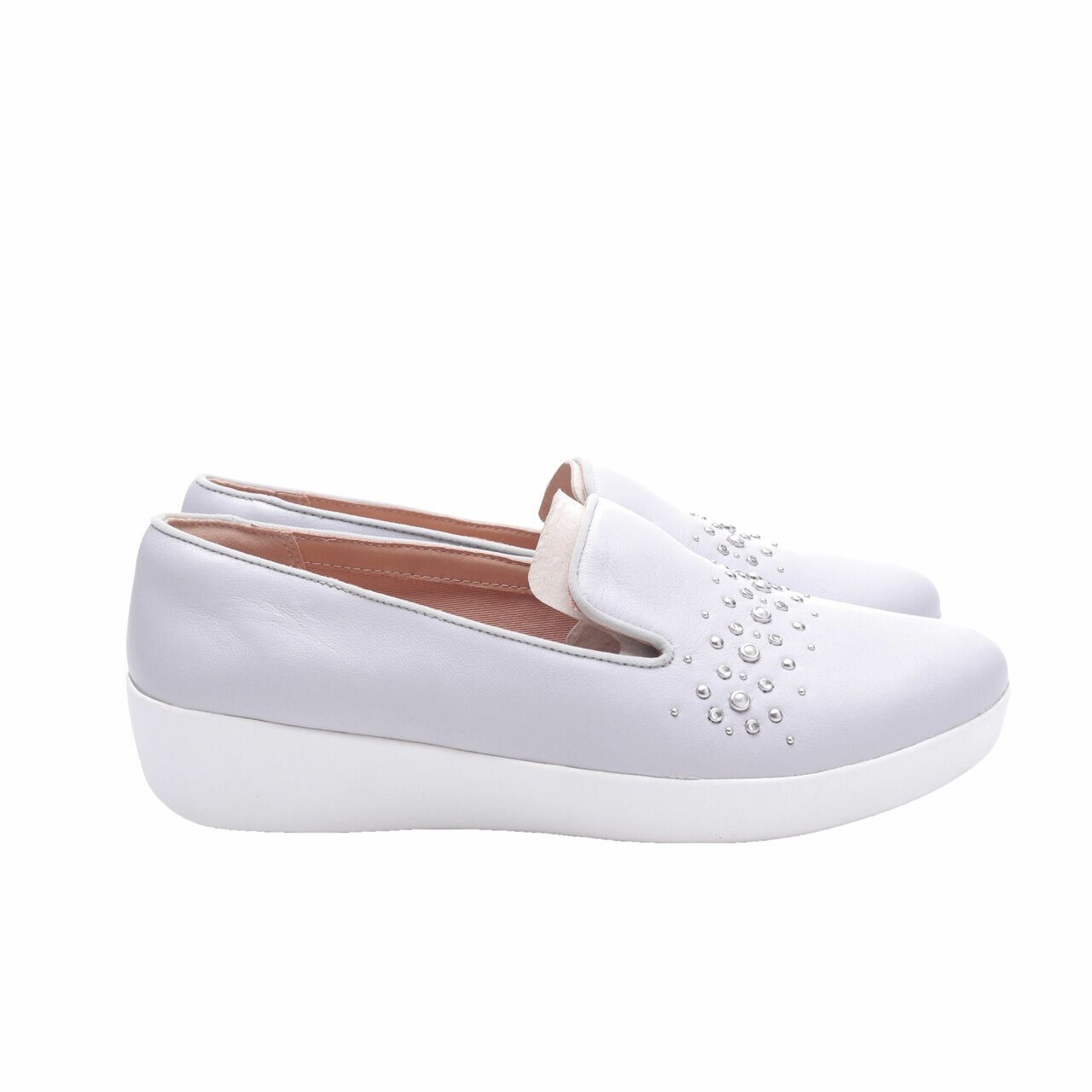 Fitflop Audrey Pearl Stud Smoking Slippers Flats