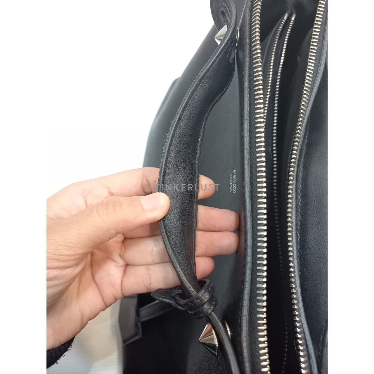 Fendi By The Way Large Leather Black 2015 Satchel