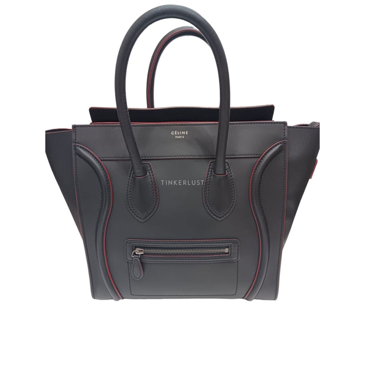 Celine Luggage Mini Black & Maroon 2012 Handbag	