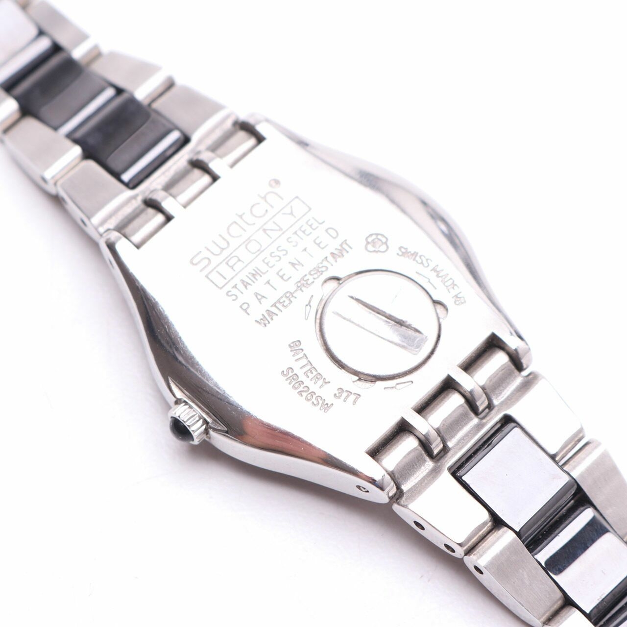 Swatch Black & Silver Irony Wristwatch