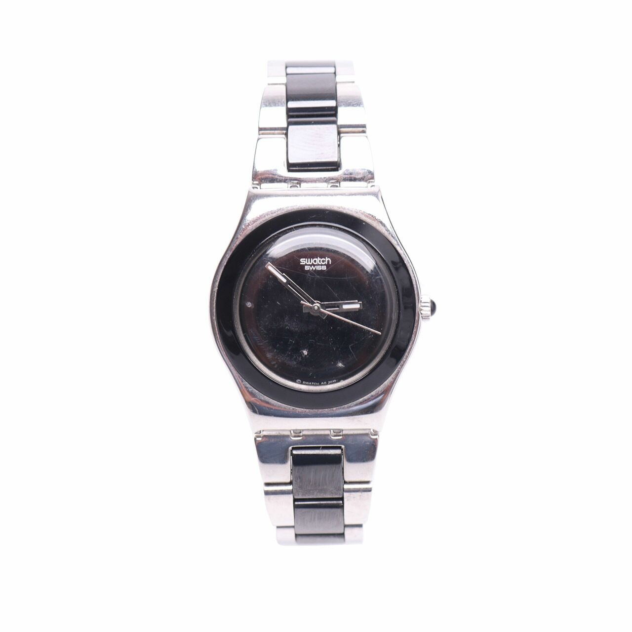 Swatch Black & Silver Irony Wristwatch