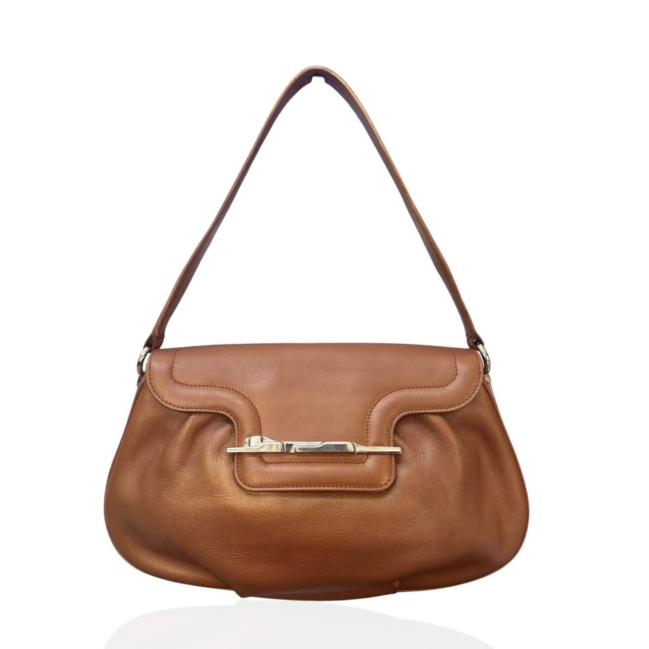 Cartier Brown Leather Shoulder Bag