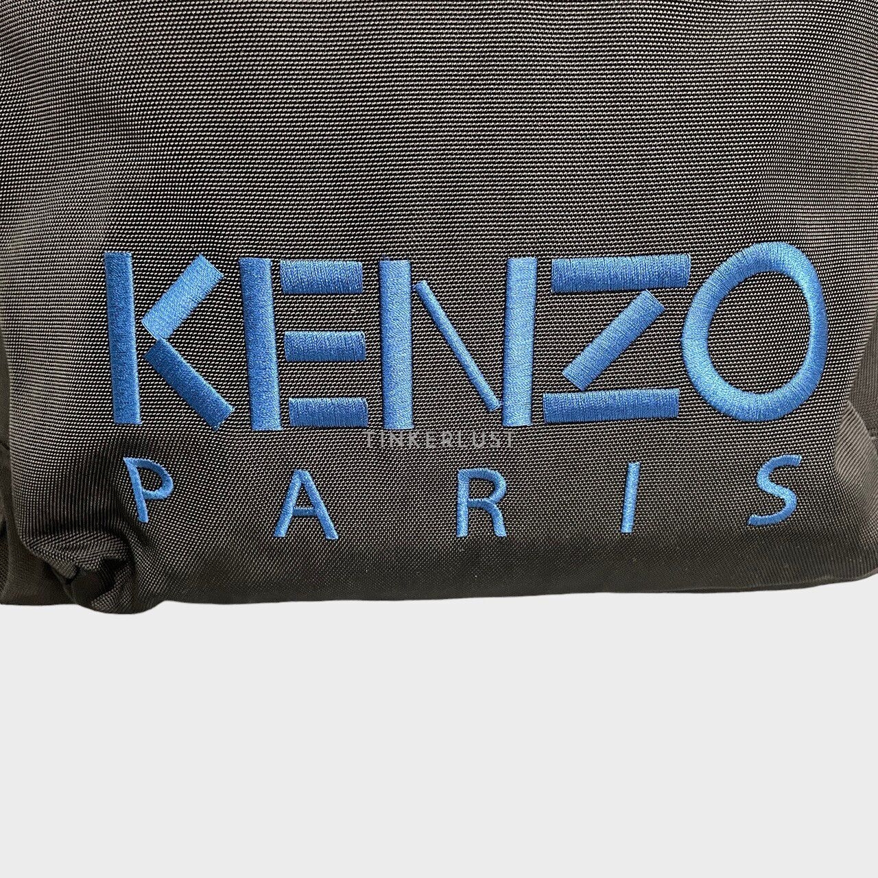 Kenzo Black & Blue Tiger Canvas Embroidered Backpack