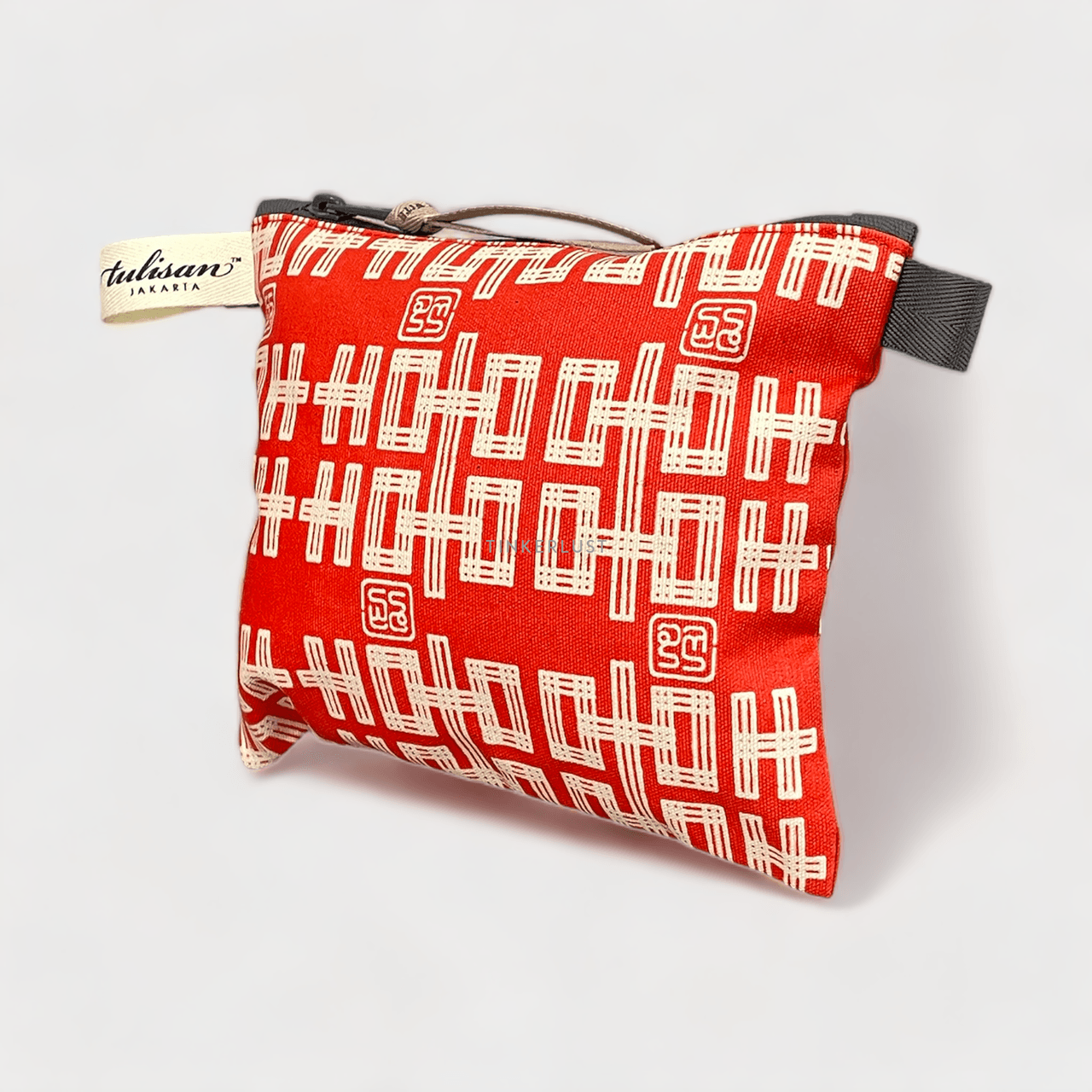 Tulisan Red/White Small Pouch	