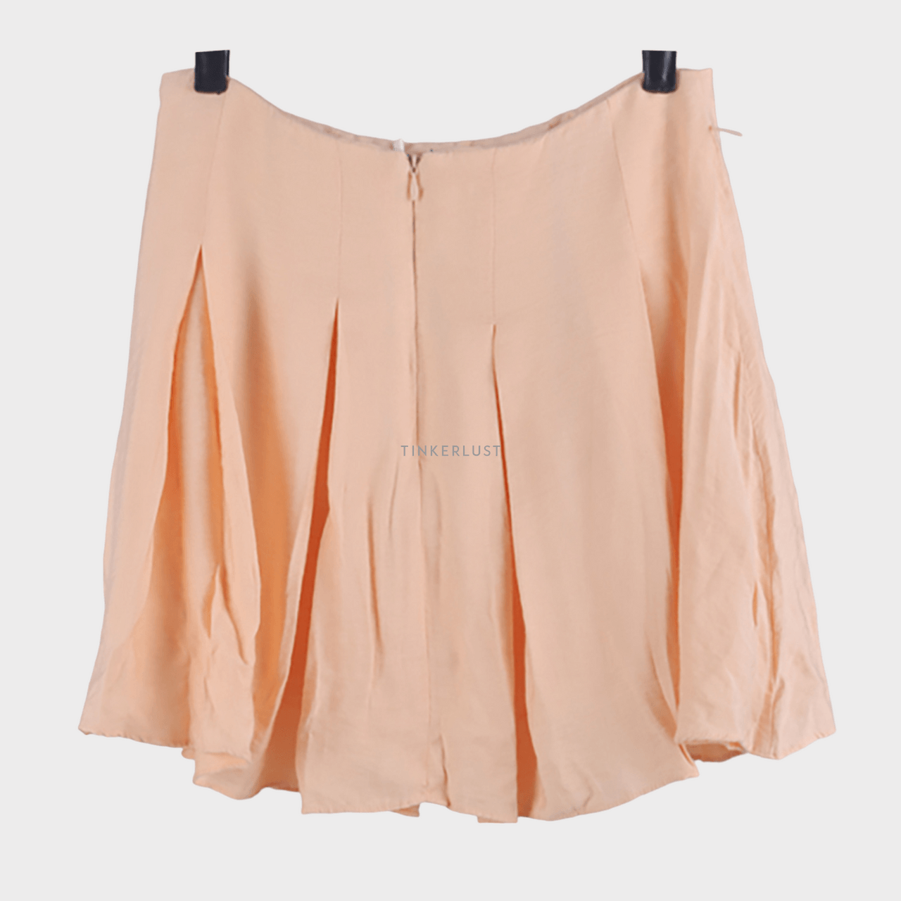 BCBG Generation Pleated Peach Mini Skirt 