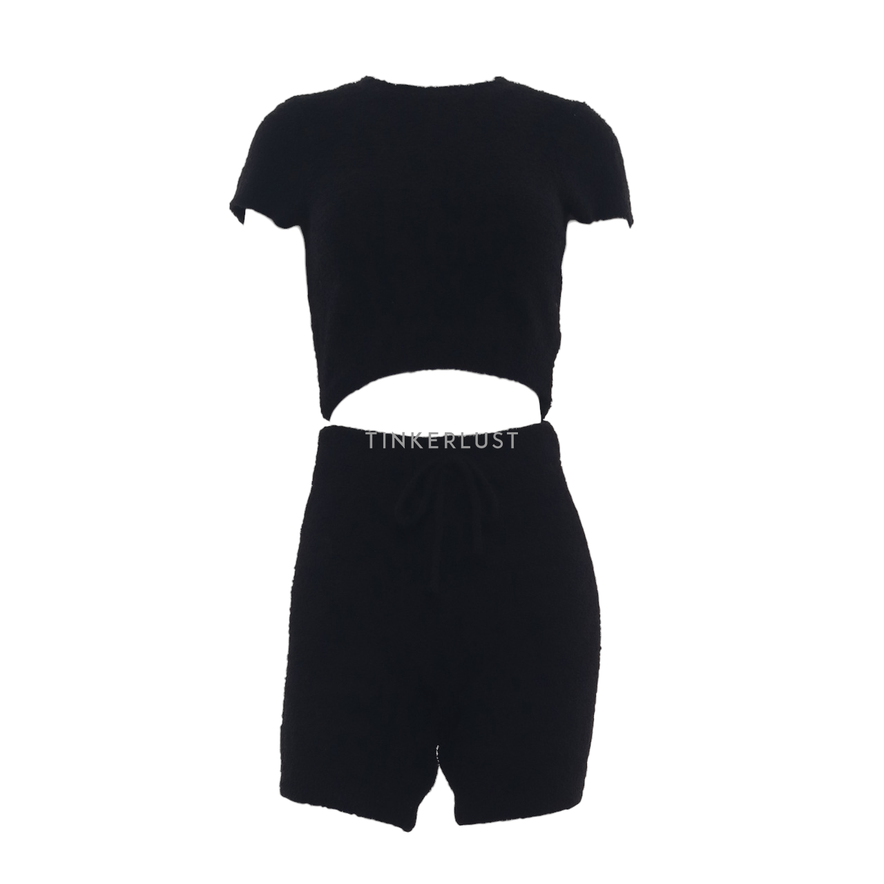 Spring Summer Style Black Two Piece