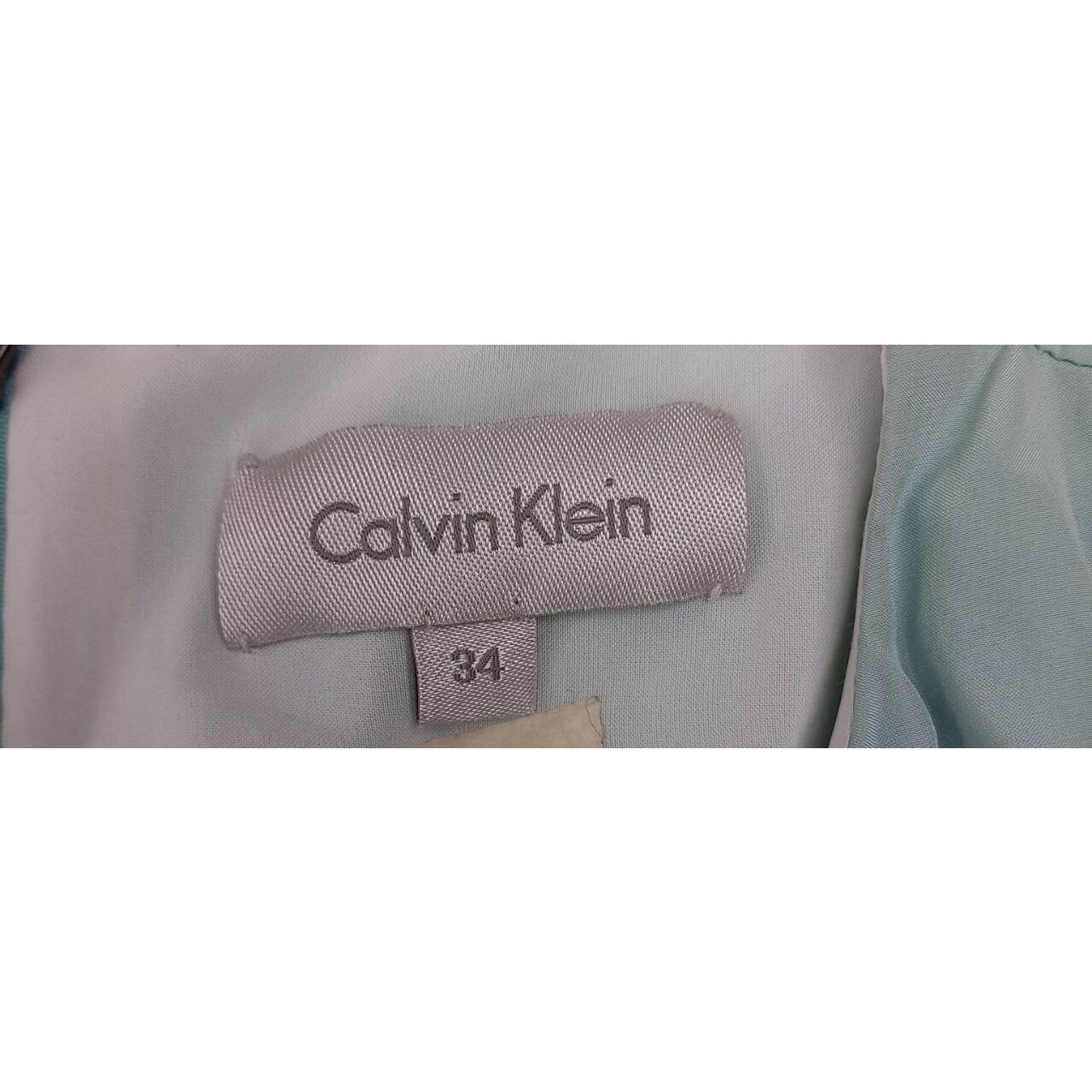 Calvin Klein White & Light Blue Mini Dress