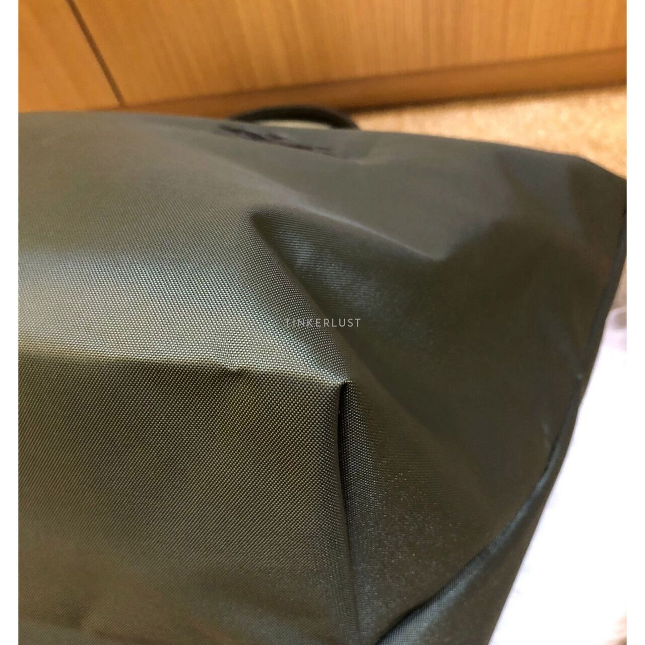 Longchamp Le Pliage Medium Forest Green Tote Bag