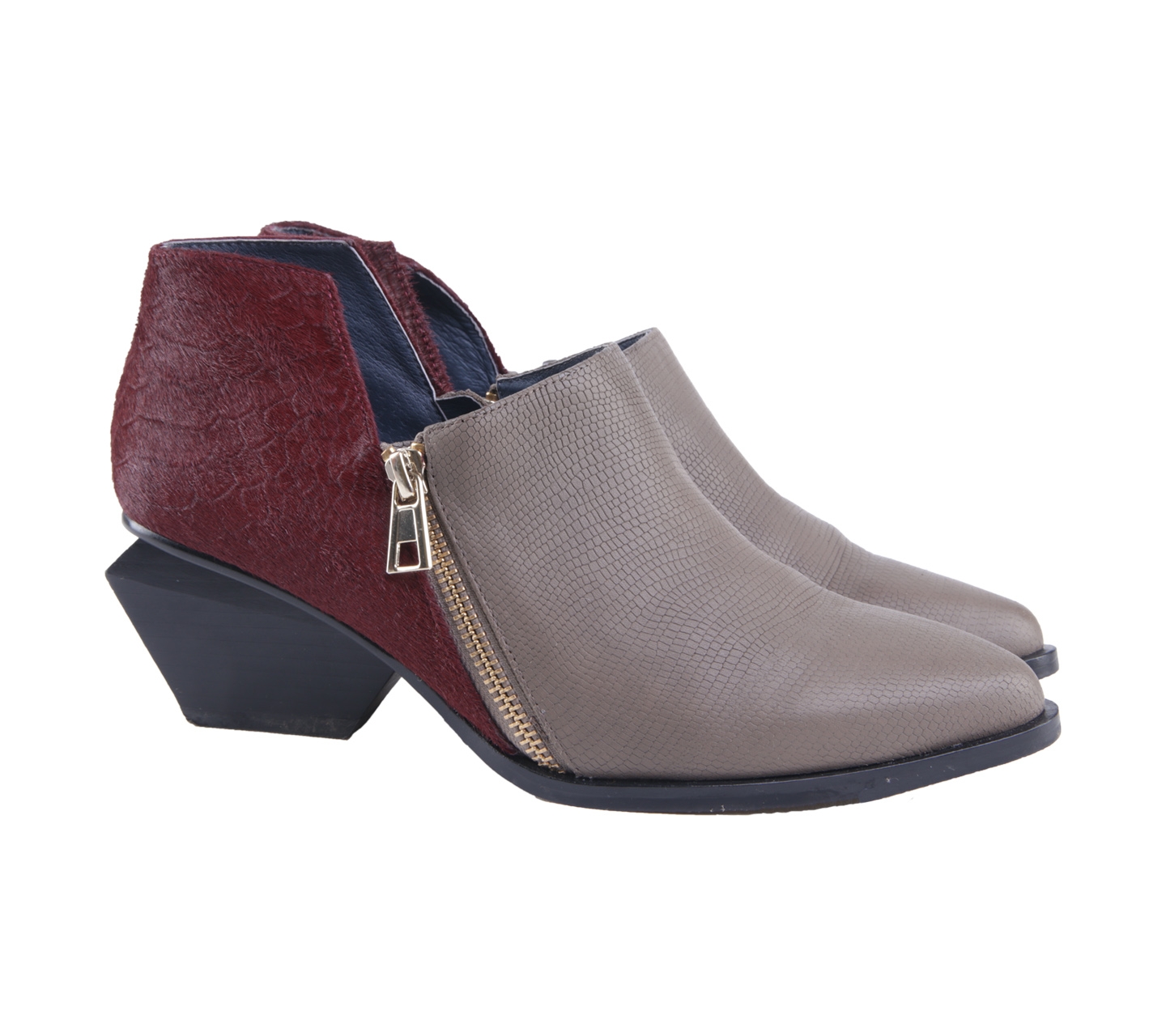 United Nude Taupe & Wine Stevie Boots