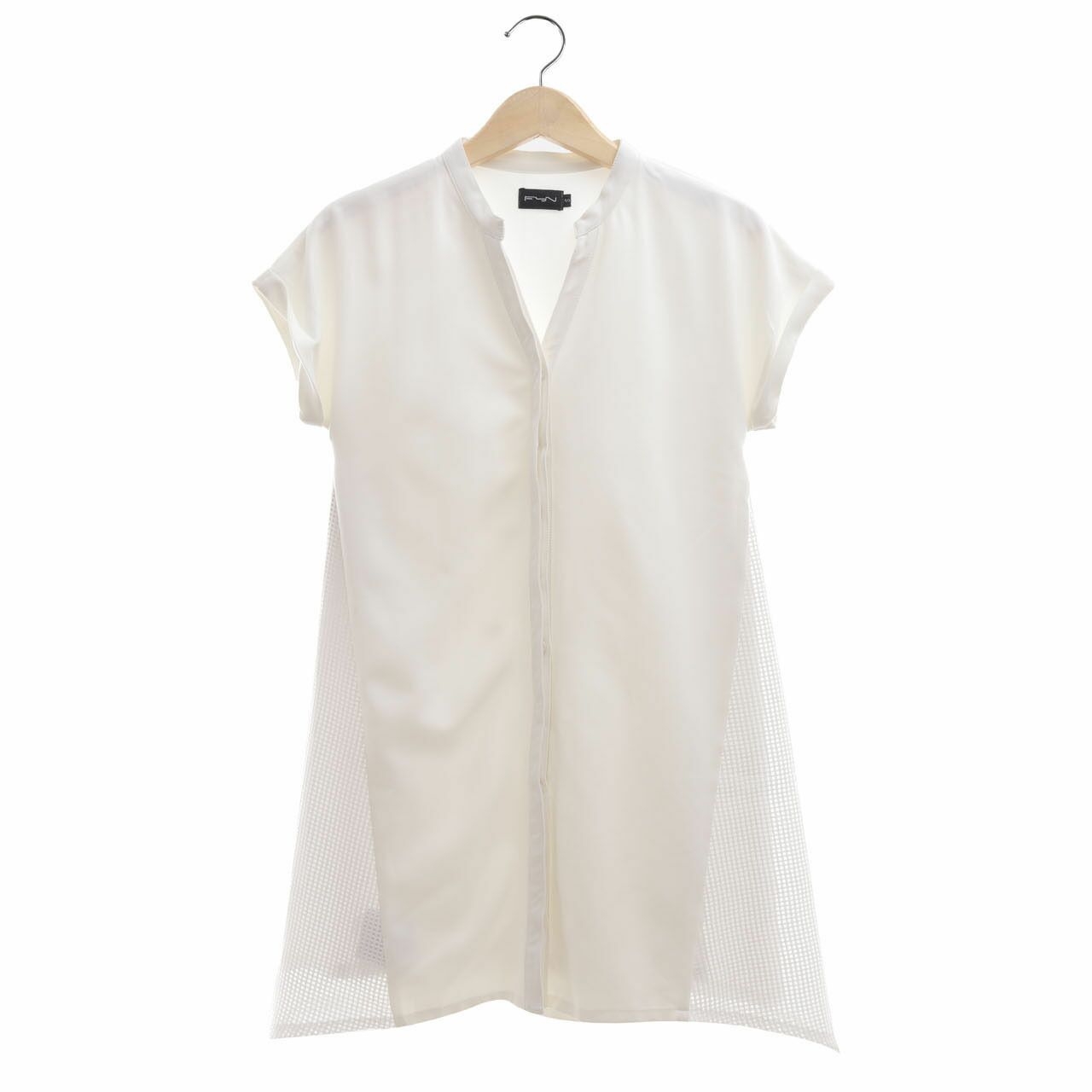 Fyn Off White Button Up Mini Dress