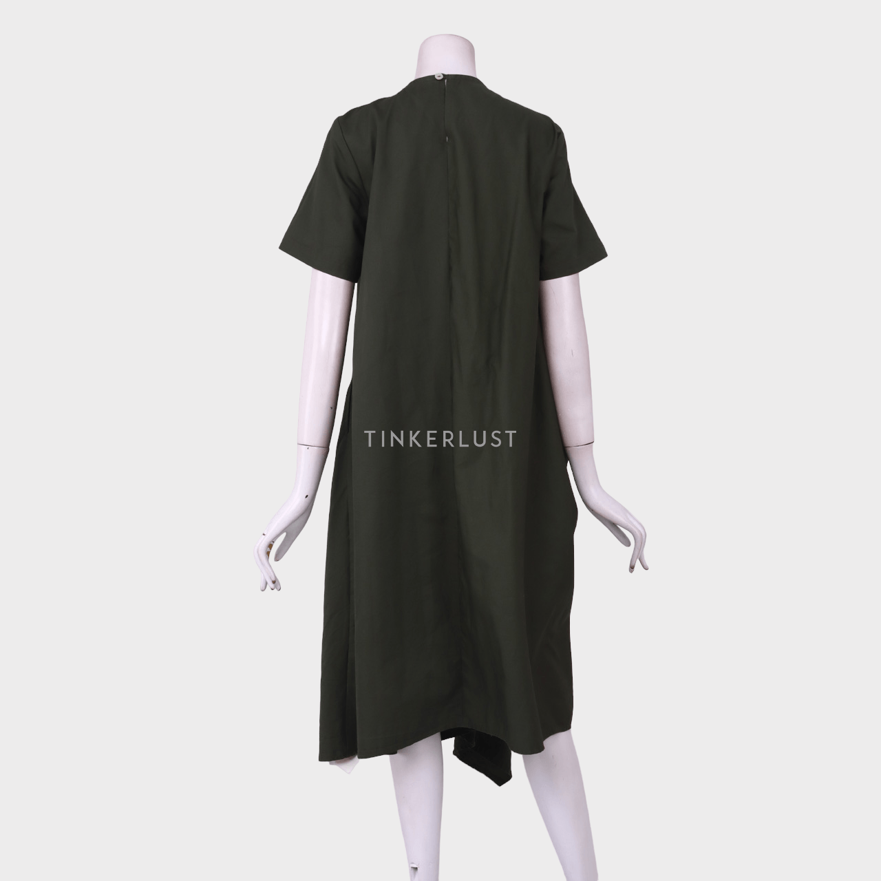 White Collar Concept Olive Midi Dress