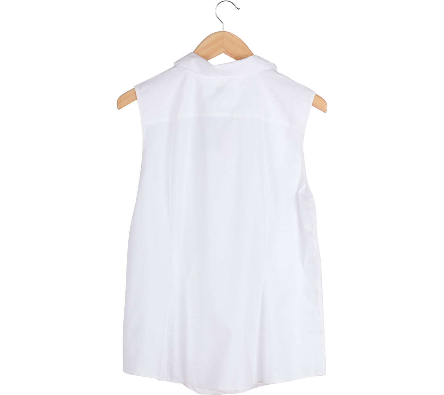 Talbots White Sleeveless Shirt