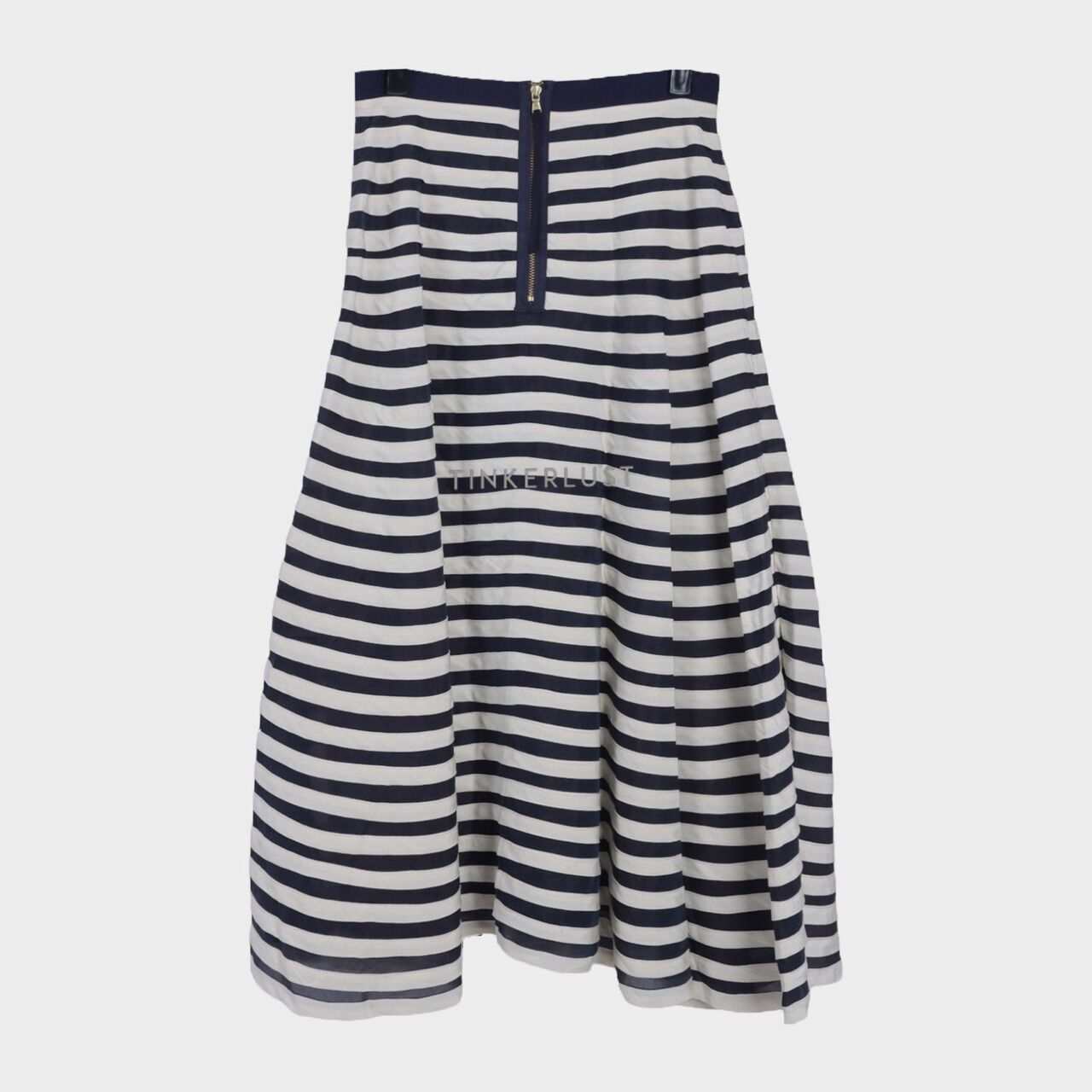 Marc by Marc Jacobs White/Navy Midi Skirt 