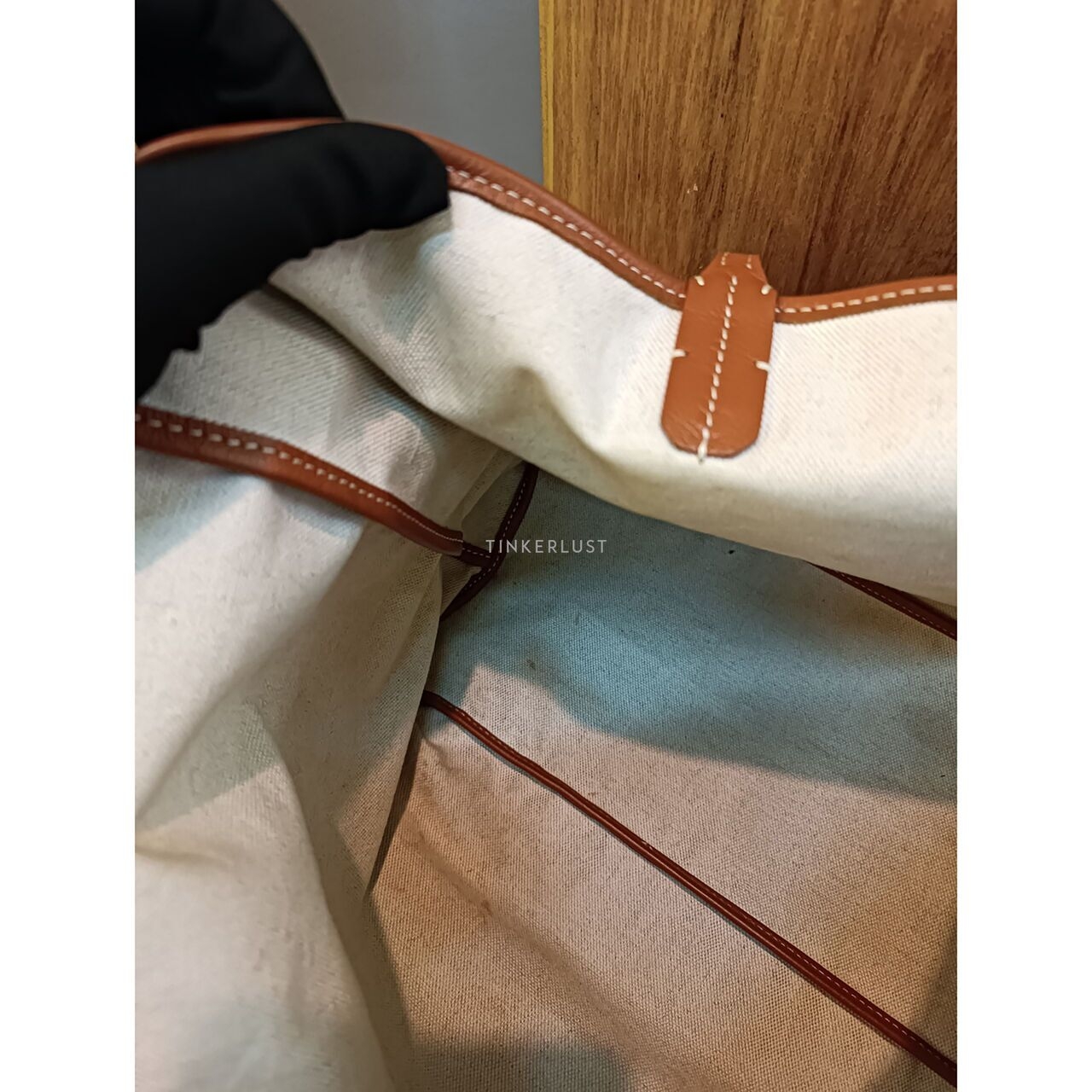 Goyard St. Louis PM Black & Tan 2019 Tote Bag