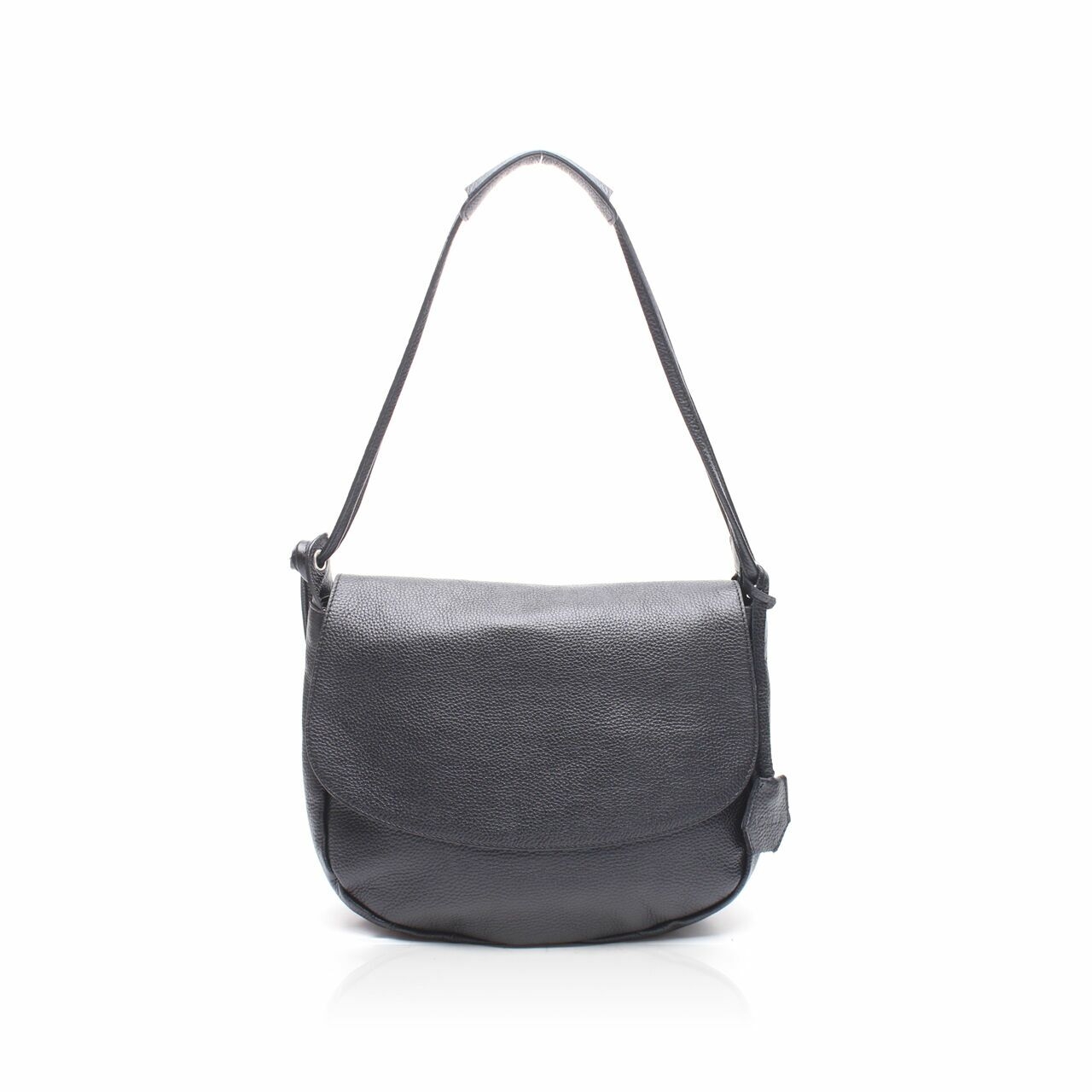 Kaynn Black Leather Shoulder Bag