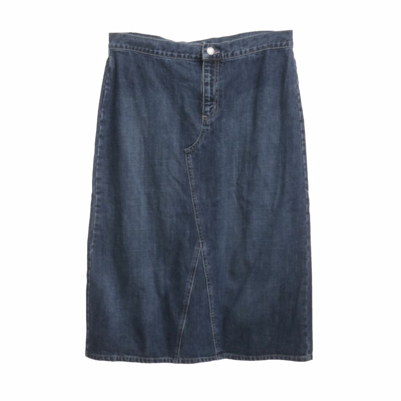 Per Una Navy Midi Skirt Jeans