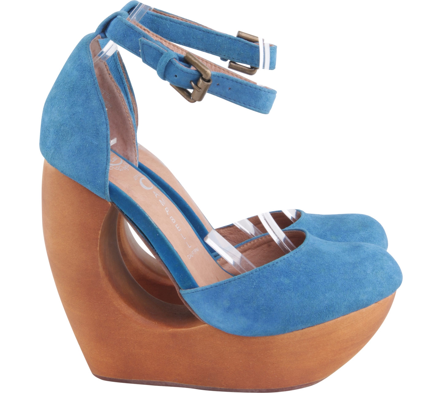 Jeffrey Campbell Ankle Strap Cut Out Wedges