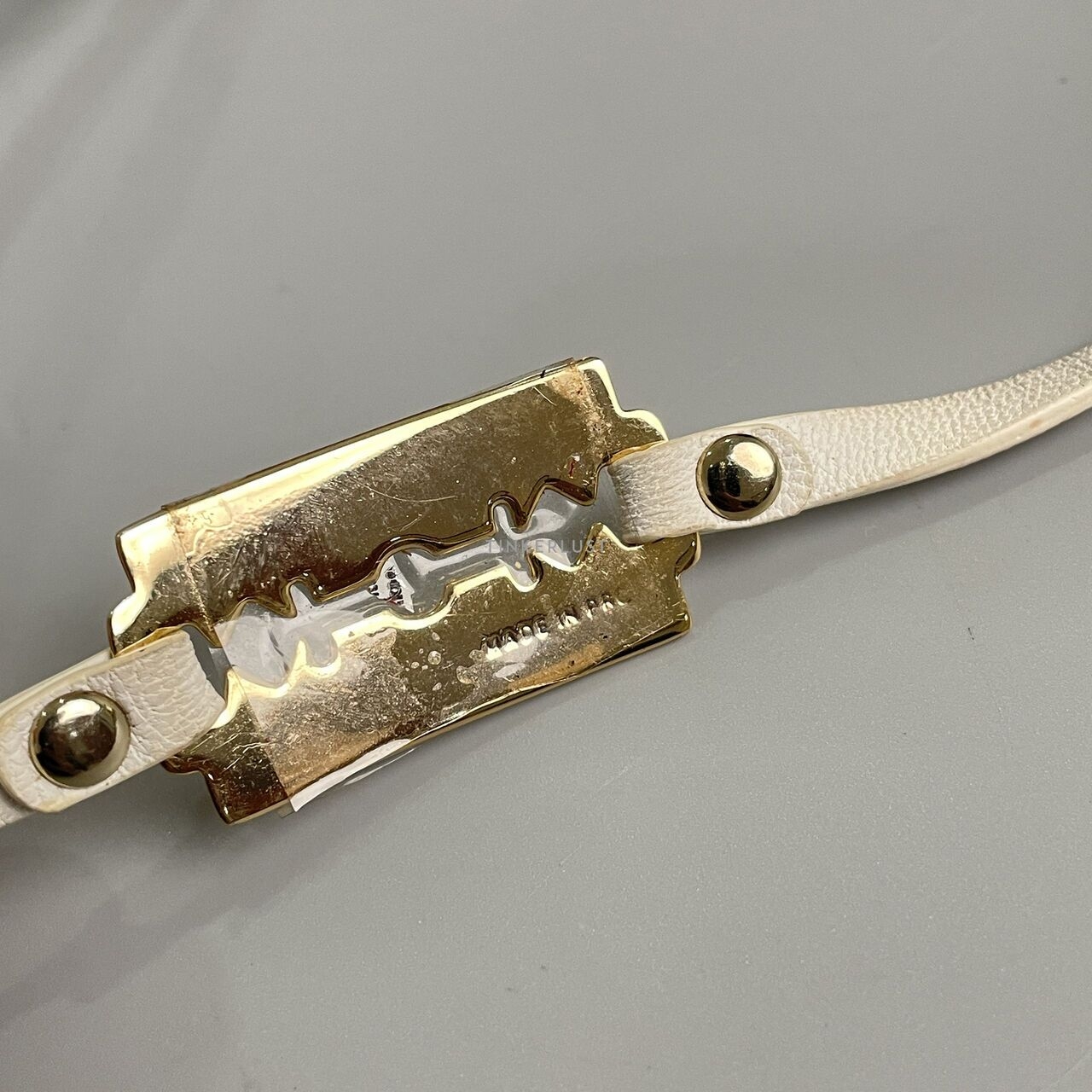 Mcq Alexander Mcqueen Leather Razor Blade Wrap Bracelet 