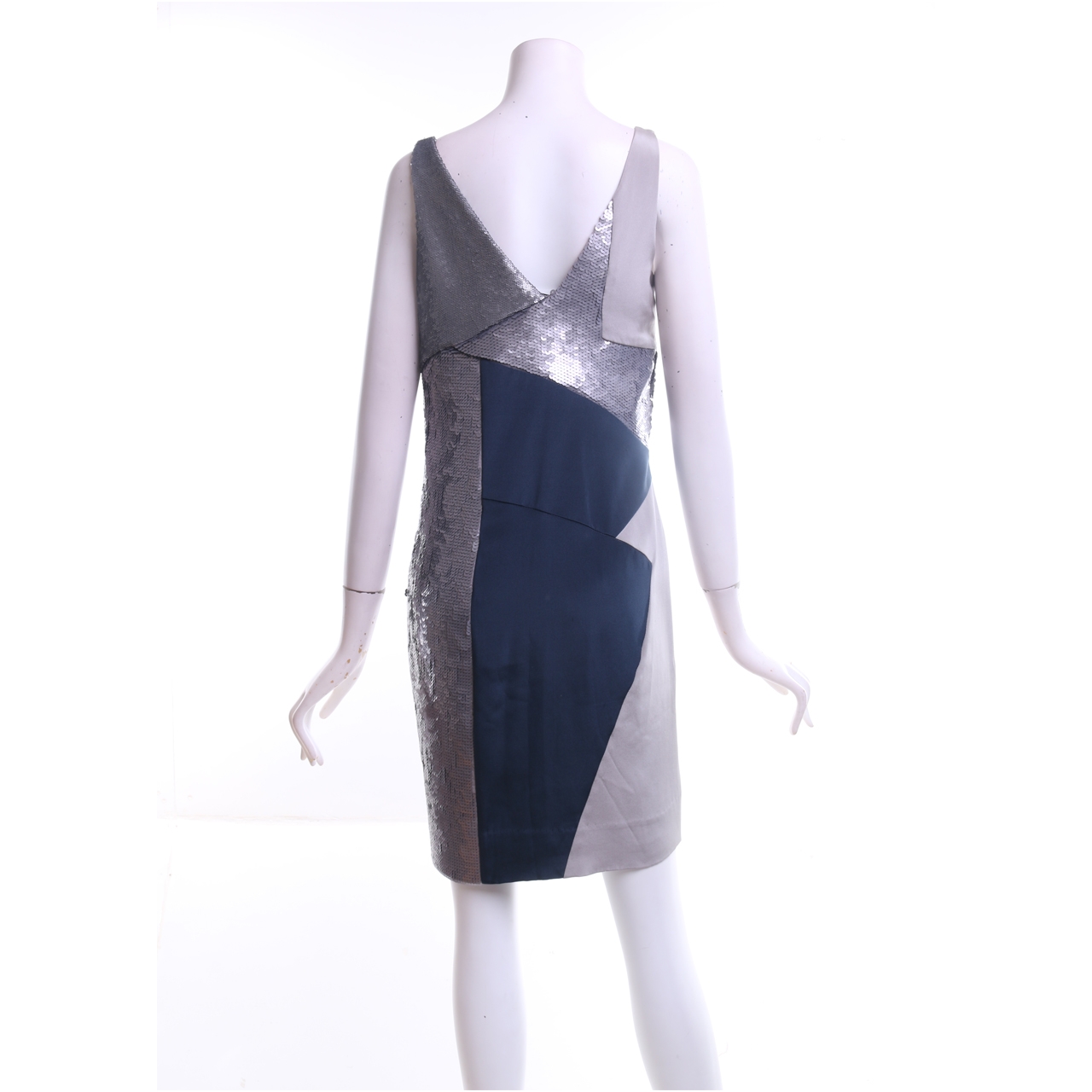 Nicole Miller 3 Tone Sequins Midi Dress