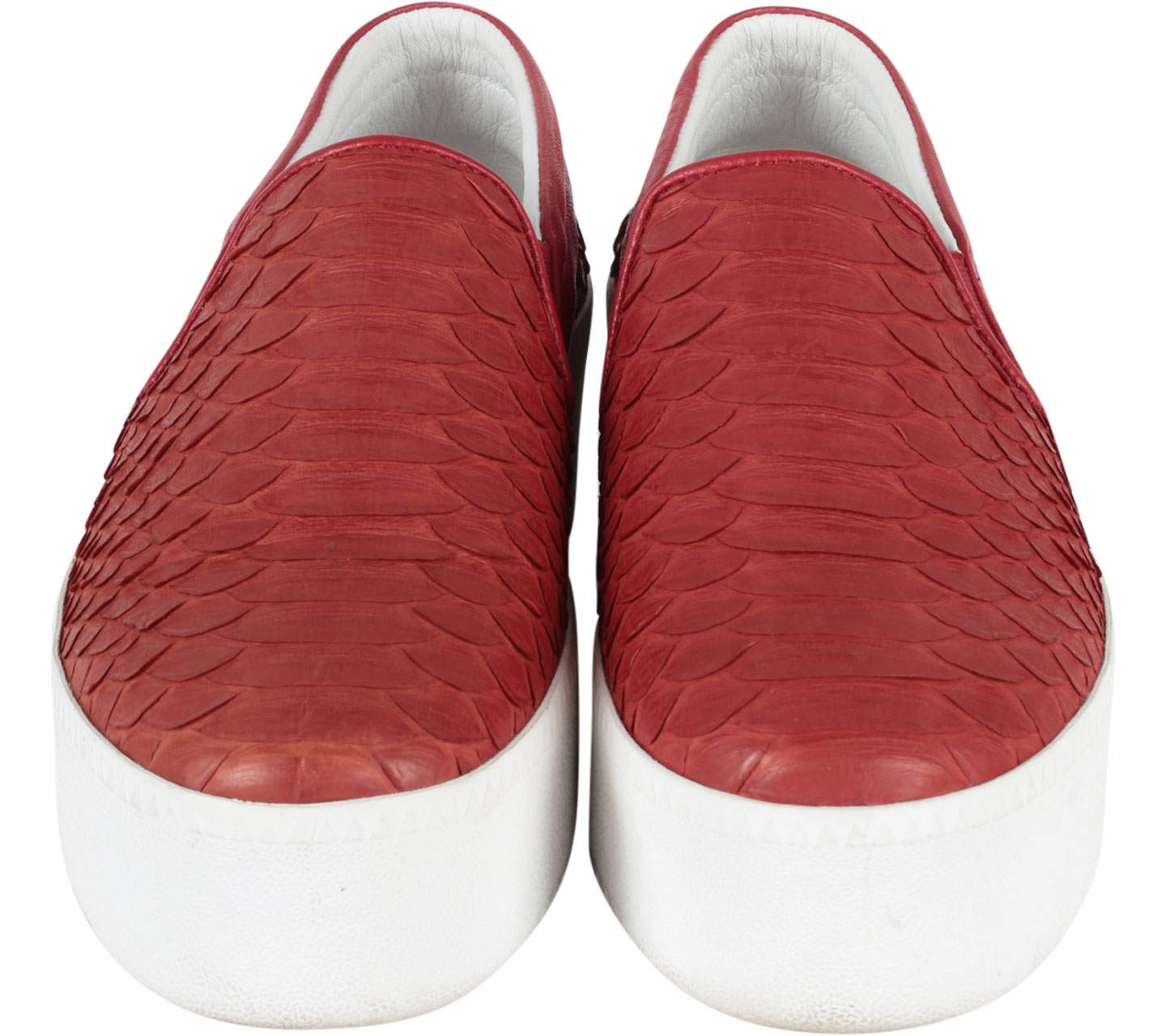 Marnova Red Snakeskin Sneakers