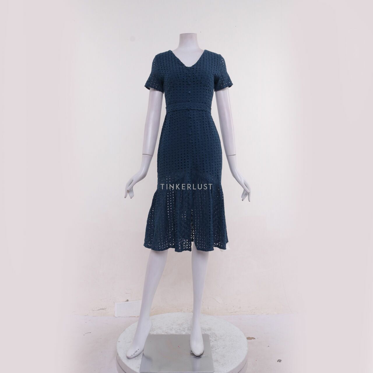 Yuan Blue Midi Dress