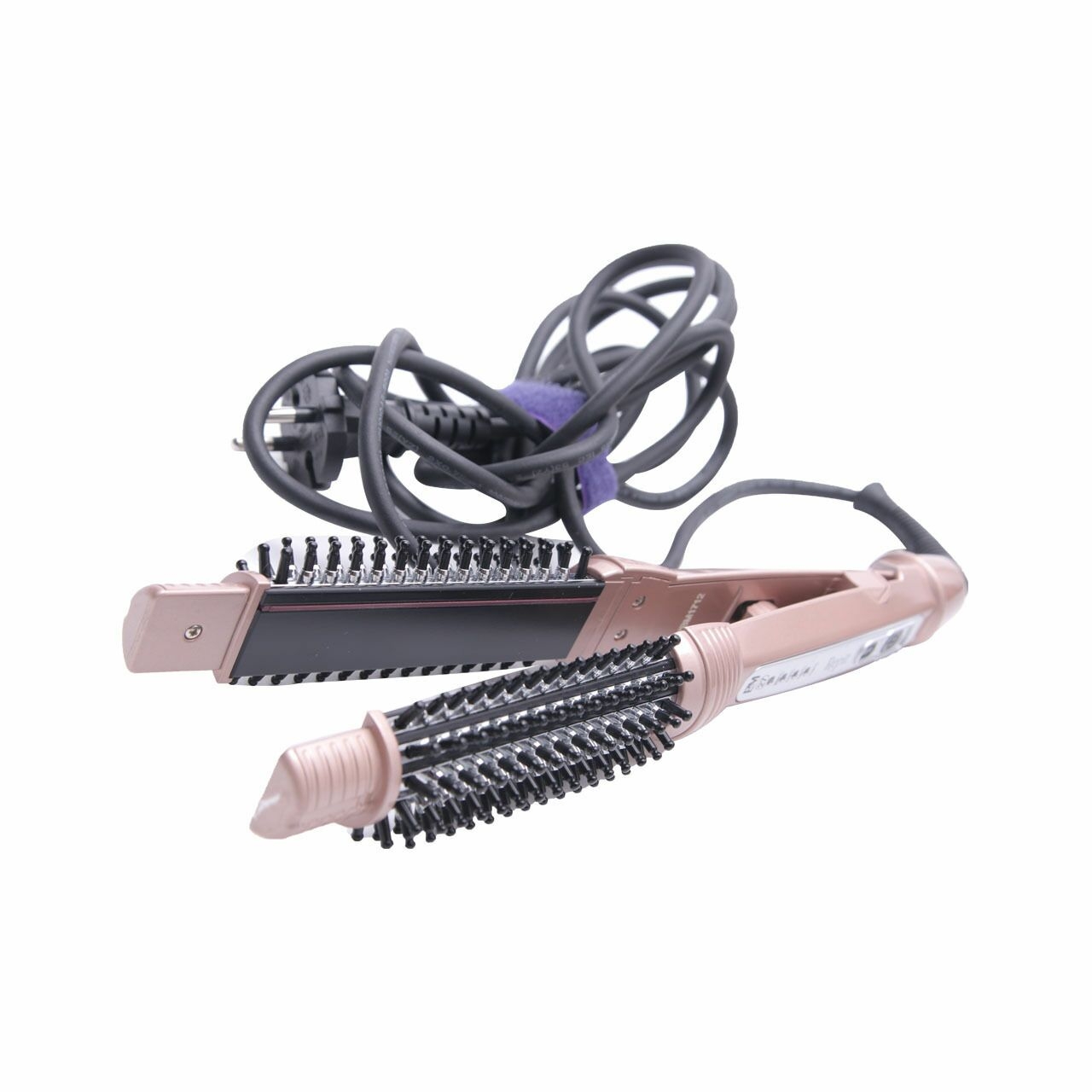 Repit Rose Gold 2 In 1 Heat Brush Iron
