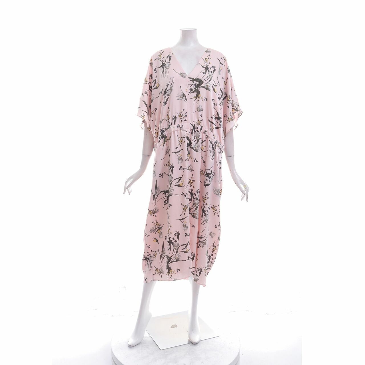 Rachel Roy Pink Floral Midi Dress