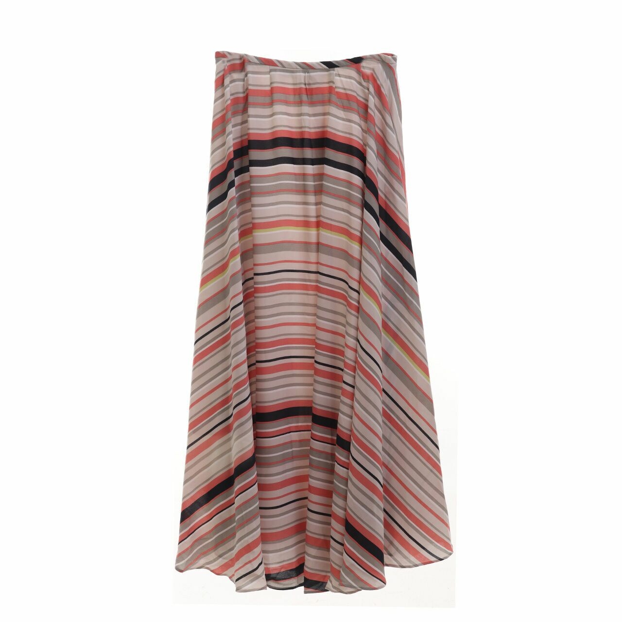 ALLEA Itang Yunasz Multi Stripes Larras Maxi Skirt