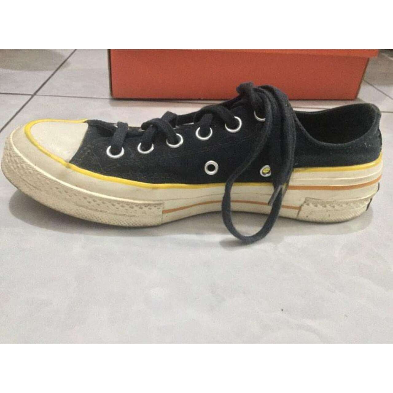Converse Popped Color Chuck Black Speed Yellow Sneakers