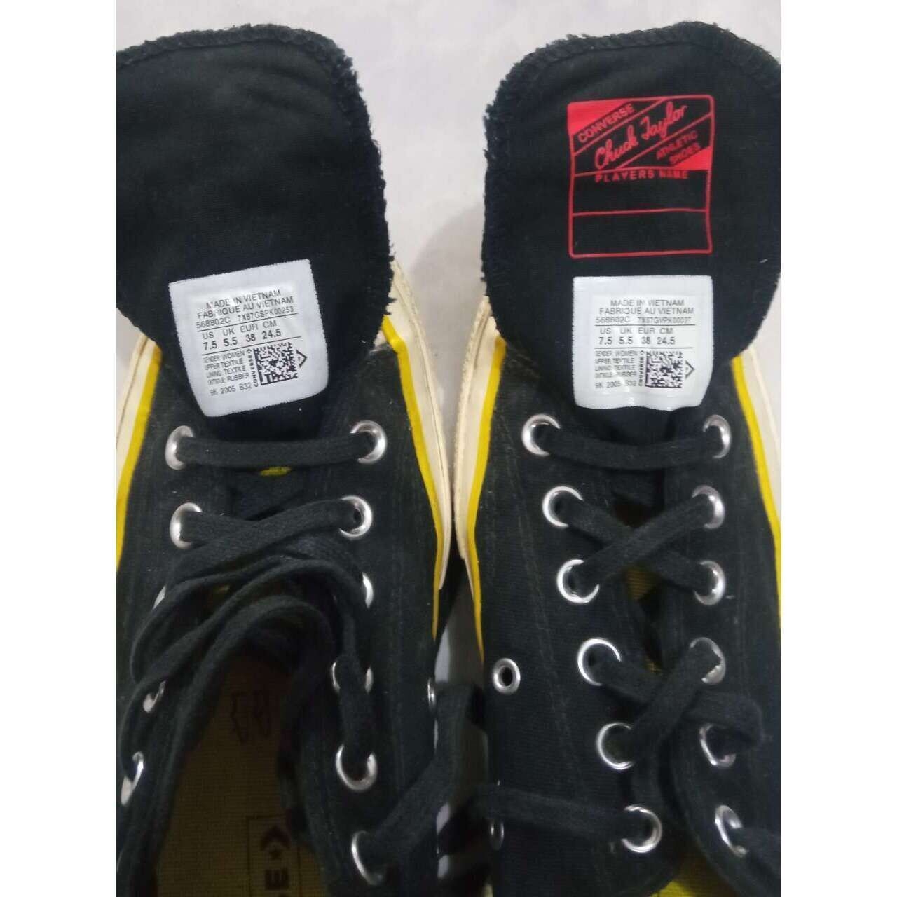 Converse Popped Color Chuck Black Speed Yellow Sneakers