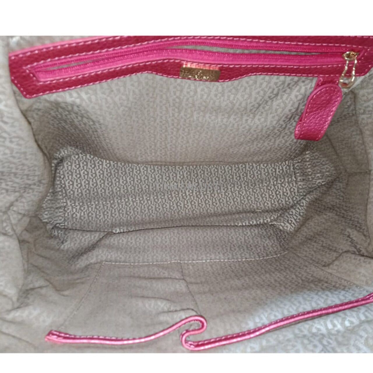 Aigner Pink Leather Backpack
