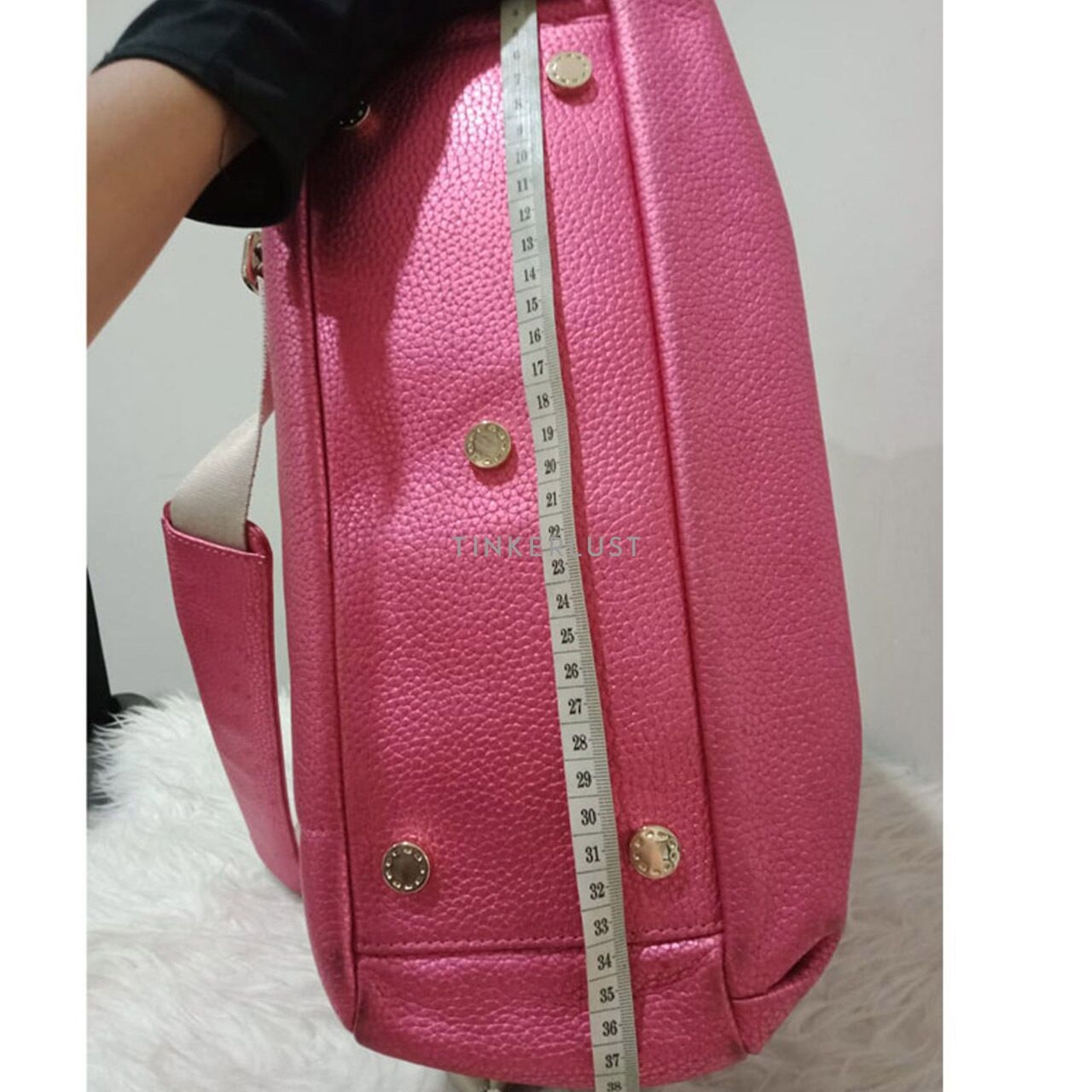 Aigner Pink Leather Backpack