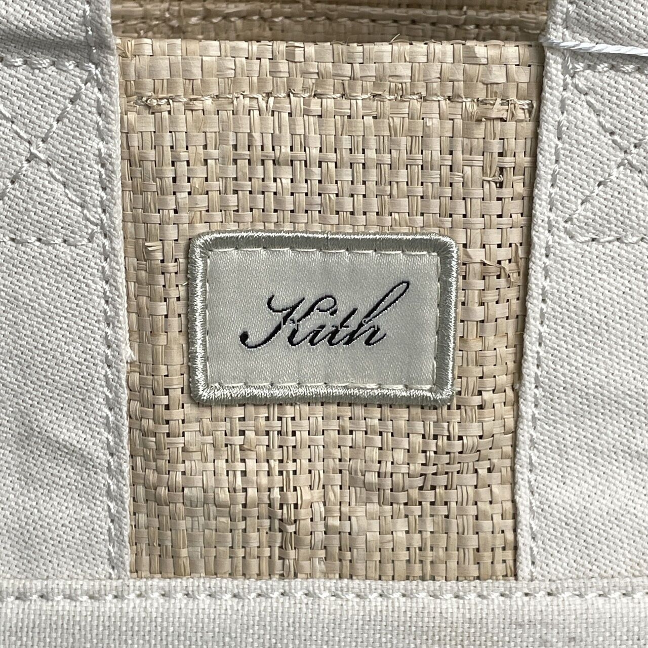 Kith Straw Mini White Handbag