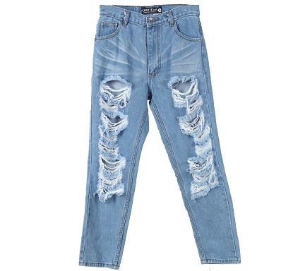Punny Jeans Blue Ripped Pants