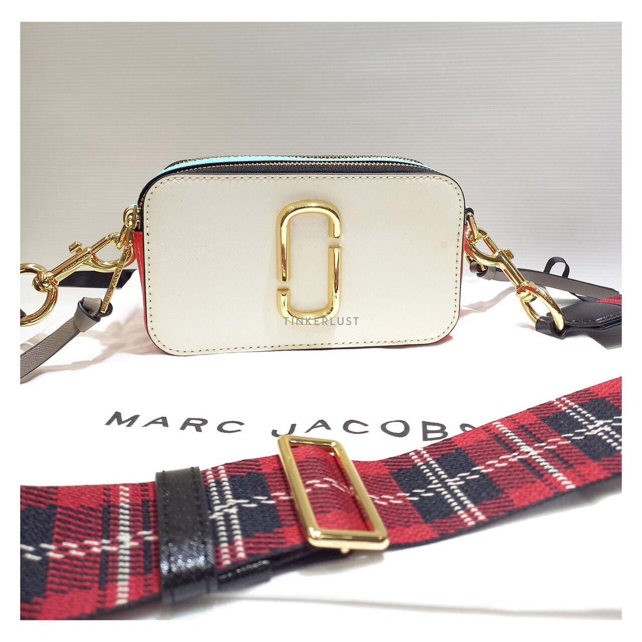 Marc Jacobs Snapshot White Multicolour Sling Bag