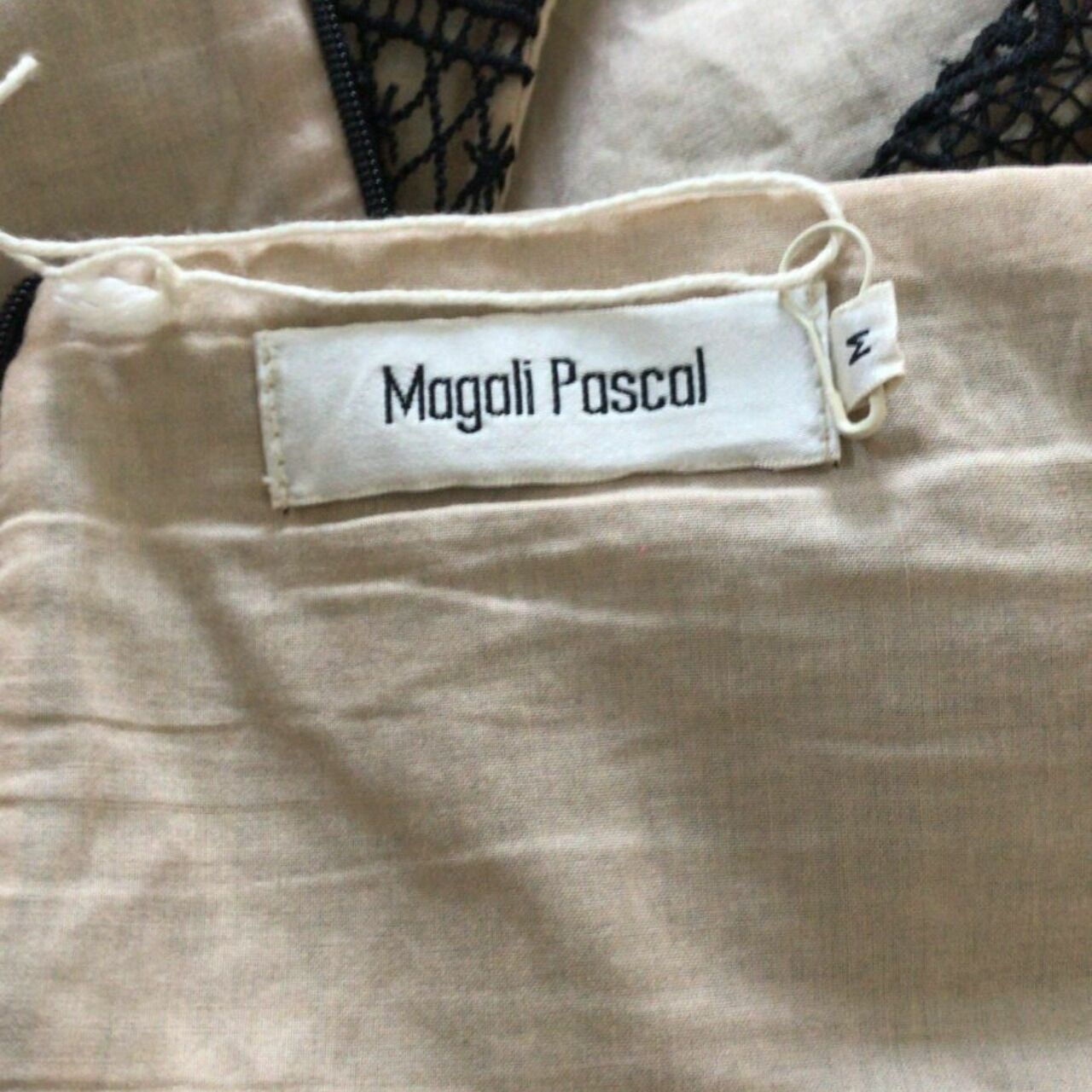 Magali Pascal Black & Cream Mini Dress