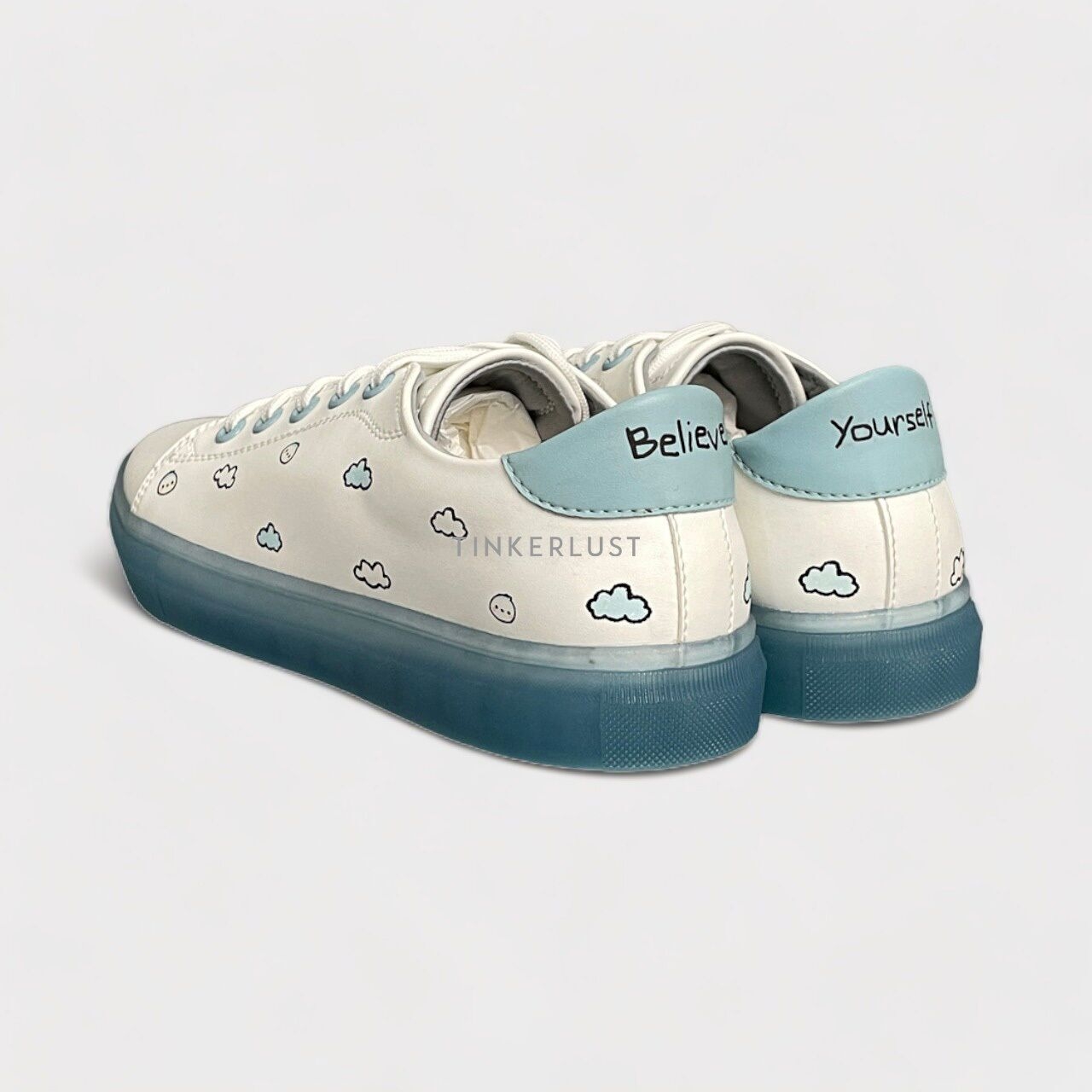 byeol x Sally Piper Dream Blue & White Sneakers