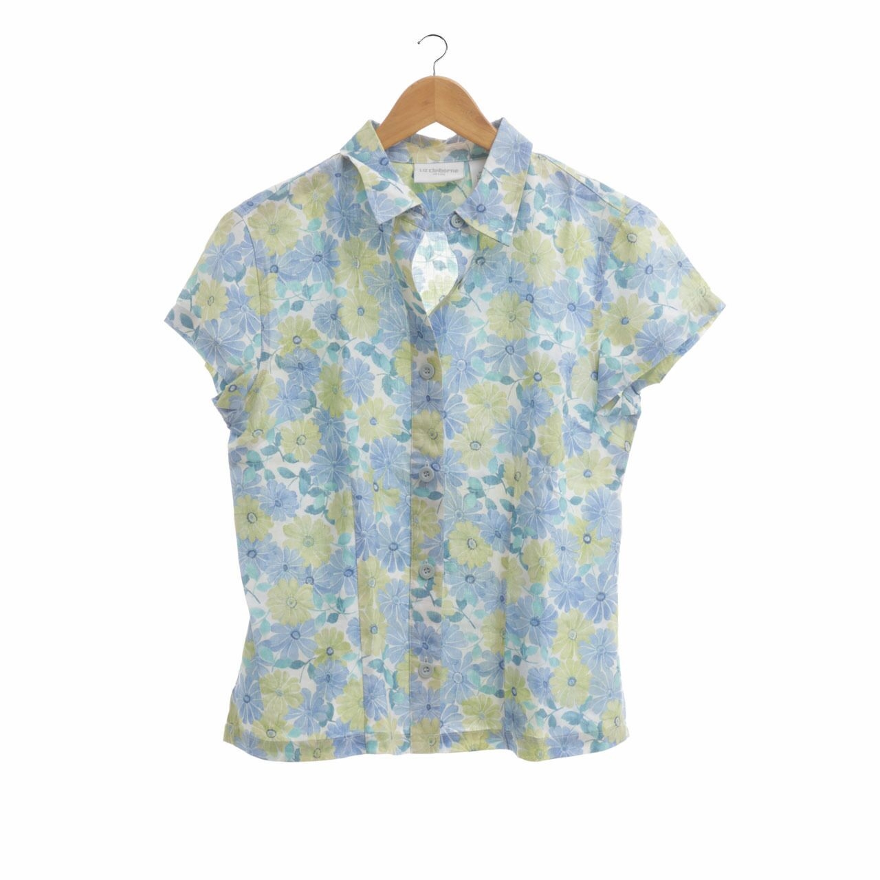 Liz Claiborne Multi Floral Shirt