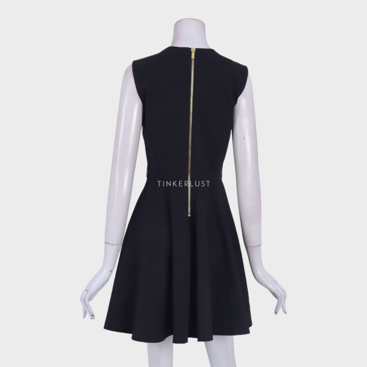 Diane Von Furstenberg Leather Jeannie Two Black Mini Dress