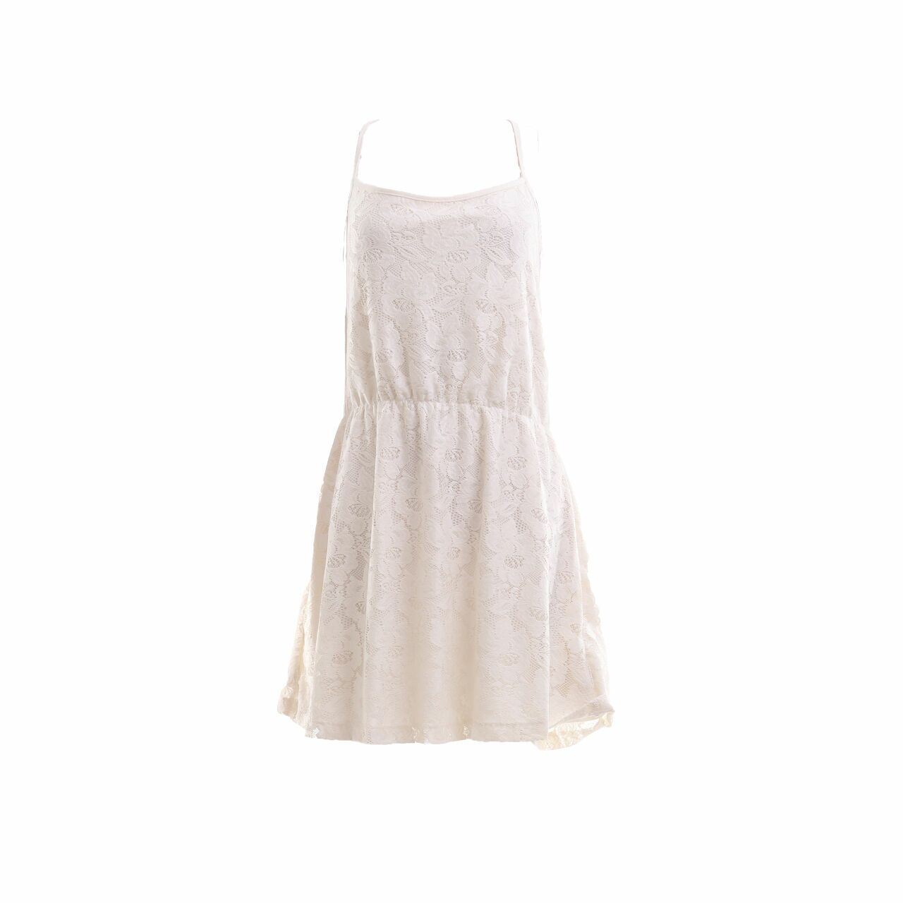 Suite Blanco Off White Lace Midi Dress