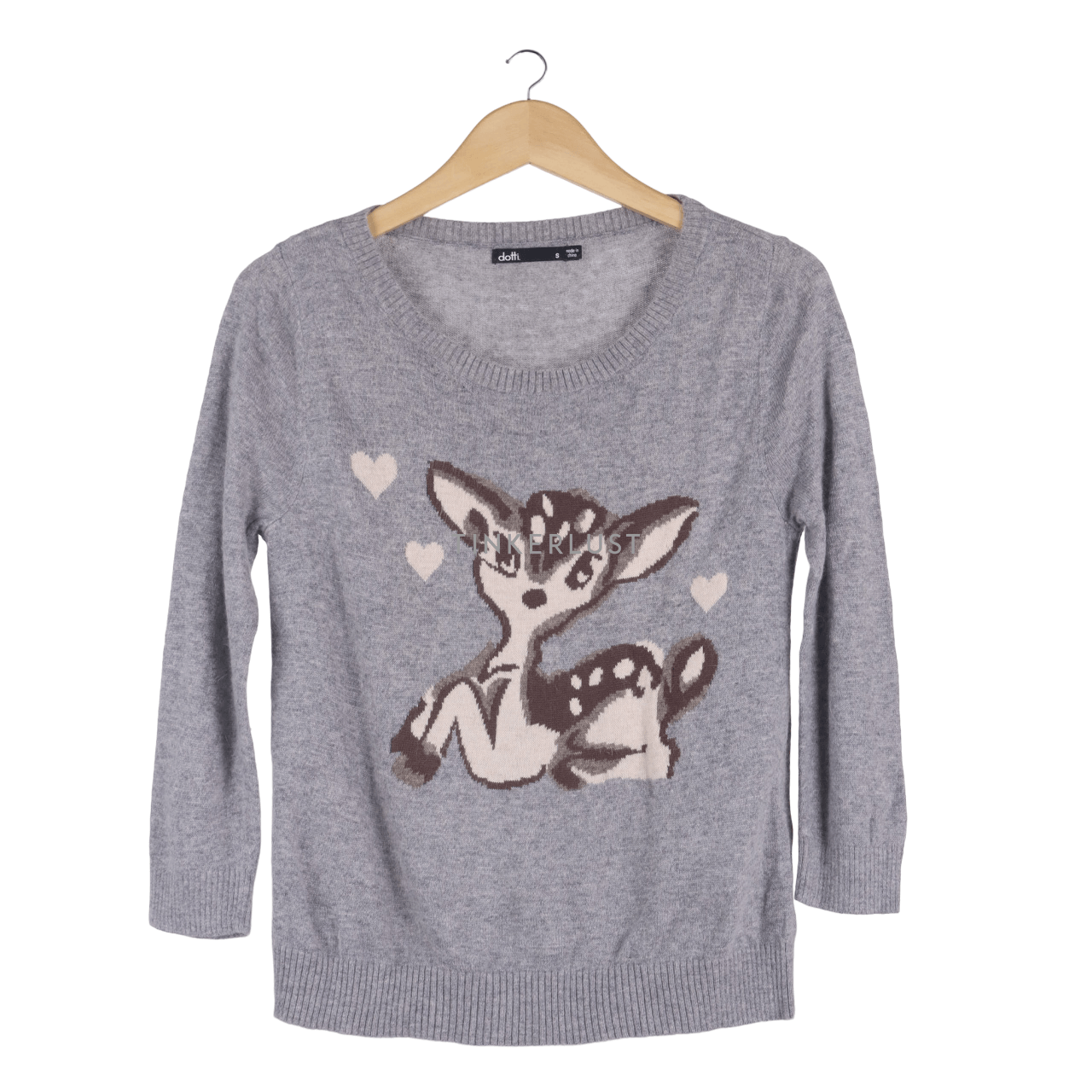 Dotti Grey Animal Print Sweater