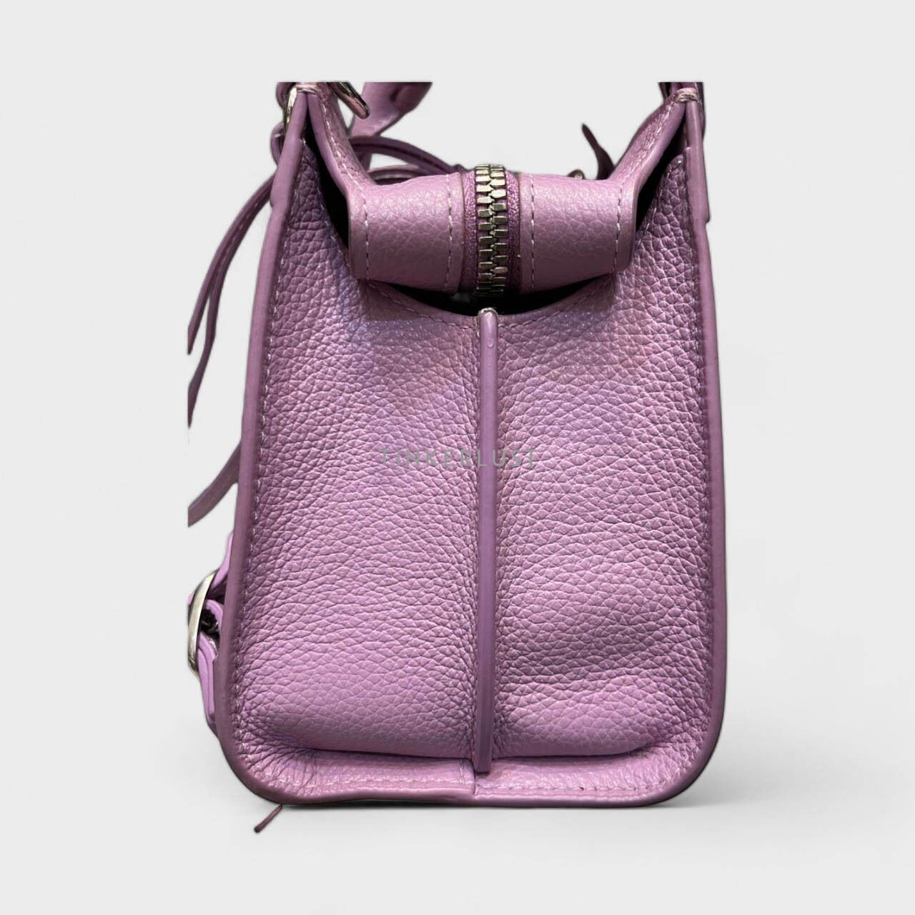 Balenciaga Neo City Mini Purple Leather 2022 Satchel