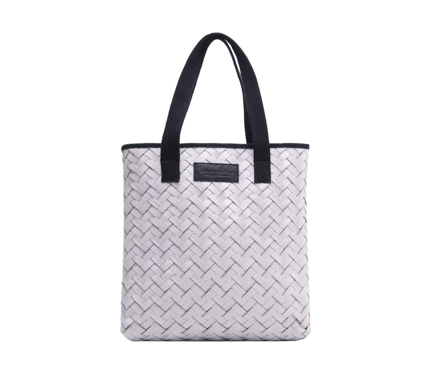 Chameo Couture Light Grey & Black Tote Bag