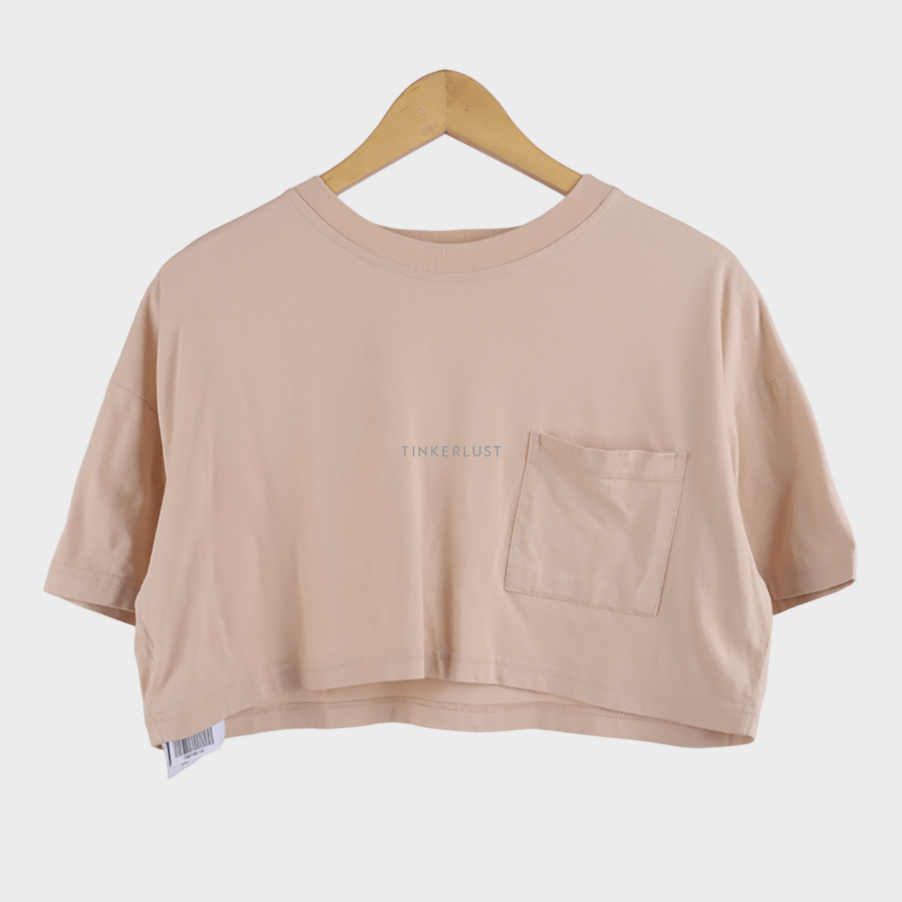 Shop At Velvet x Studio Now Nude Cropped T-shirt