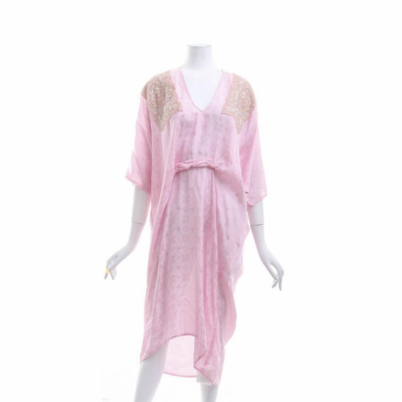 Febianihermaini Pink Midi Dress