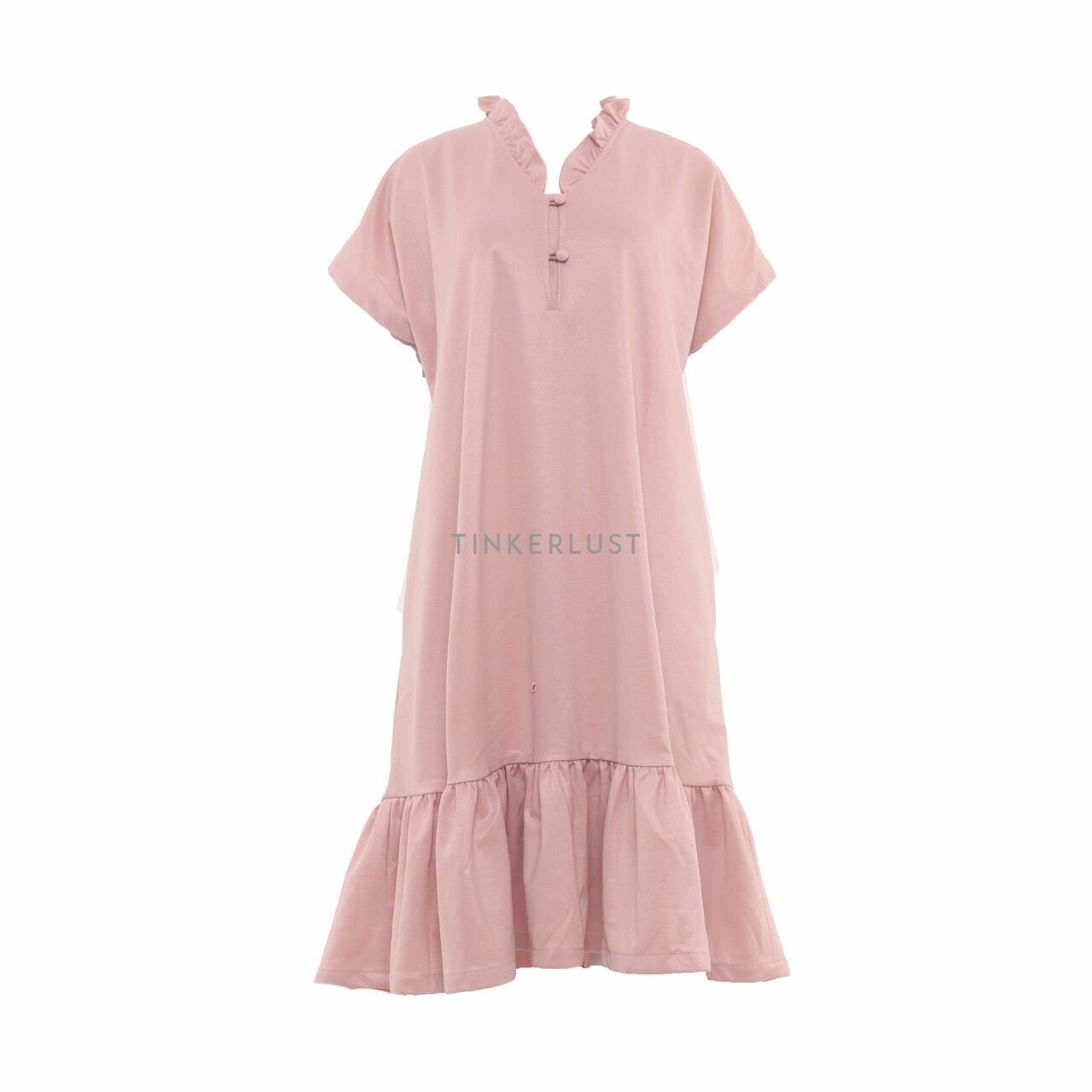 Jolie Soft Peach Midi Dress