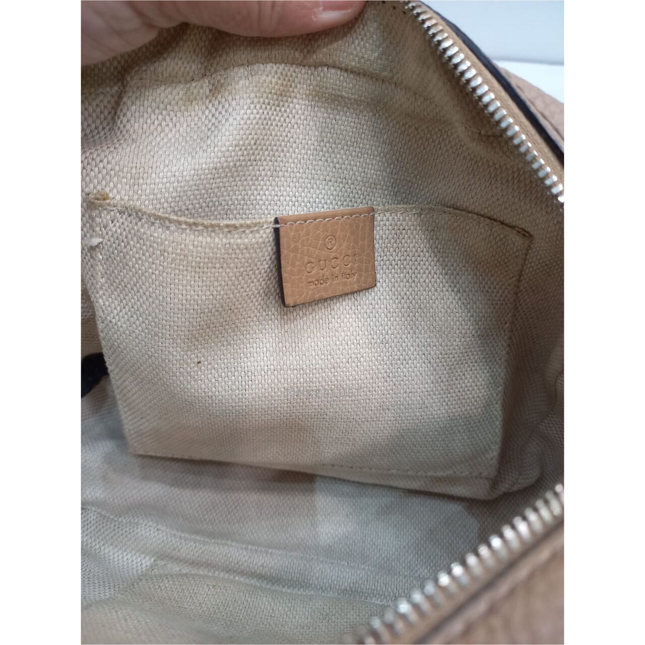 Gucci Soho Camera Bag Leather Nude GHW Sling Bag