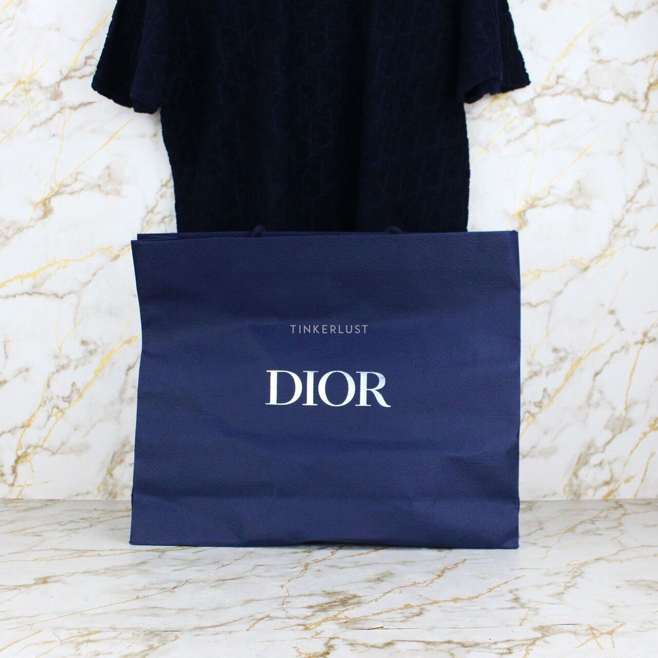 Christian Dior Black Towel Oversize T-shirt